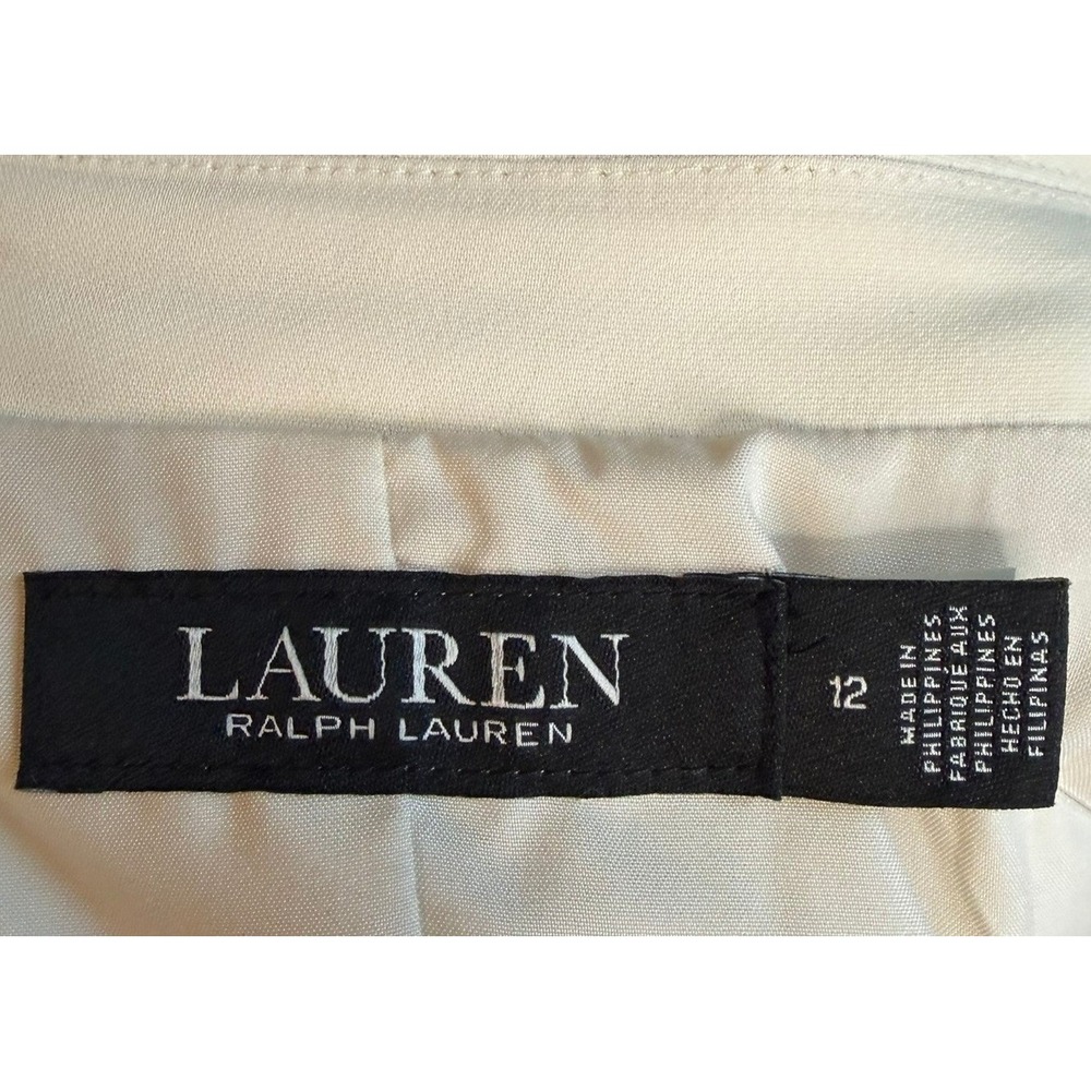 NWT Lauren Ralph Lauren Blazer Romper | Cream Ivory | Belted | Size 6 - Picture 10 of 16